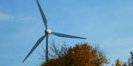 Strom durch Windkraft. Eine Anlage in J&uuml;hnde