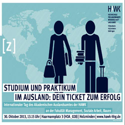 Internationaler Tag des Akademischen Auslandsamtes - HAWK Fakult&auml;t Management, Sozilae Arbeit, 