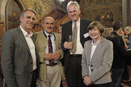 Niedersachsens Umweltminister Stefan Wenzel, Prof. Dr. Artur Frank (HAWK), Prof. Dr. J&uuml;rgen Hor