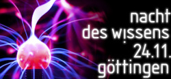 Ansicht auf das Logo der Nacht des Wissens in G&ouml;ttingen